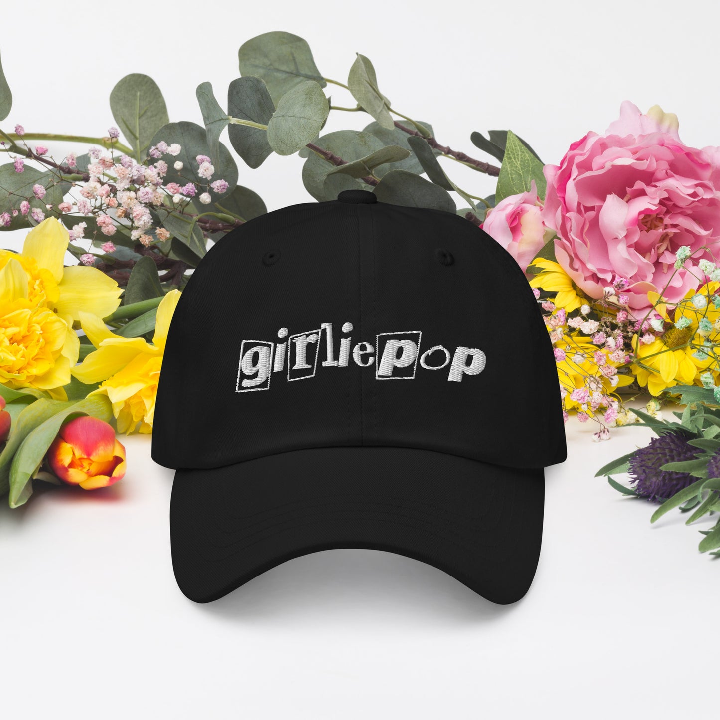 girliepop embroidered dad hat