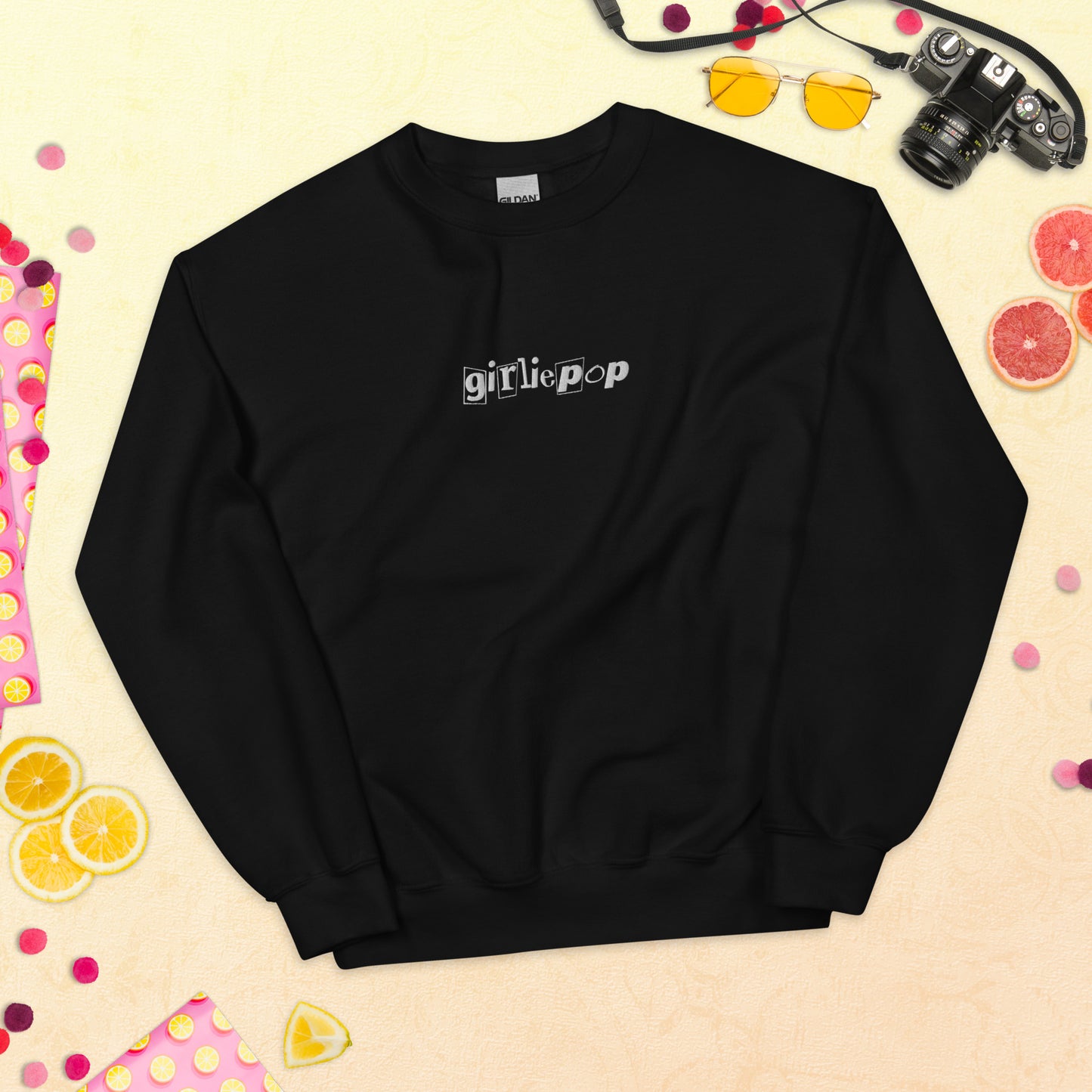 girliepop embroidered crewneck